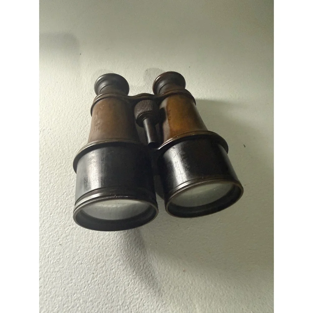 Antique Lemaire Fabt Paris Brass Binoculars Vintage French Field Opera Glasses